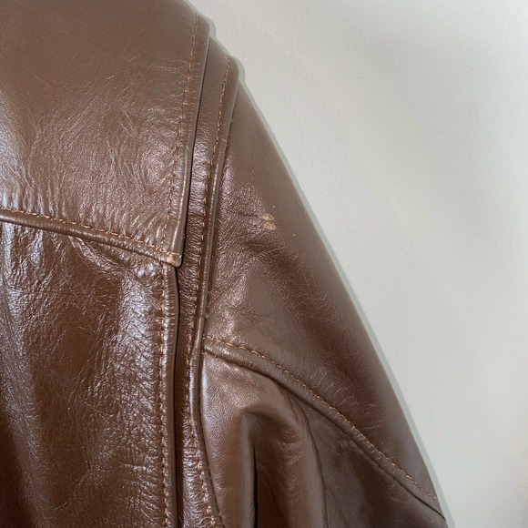 Bates Leather Motorcycle Jacket Size 42 - Picture 8 of 13